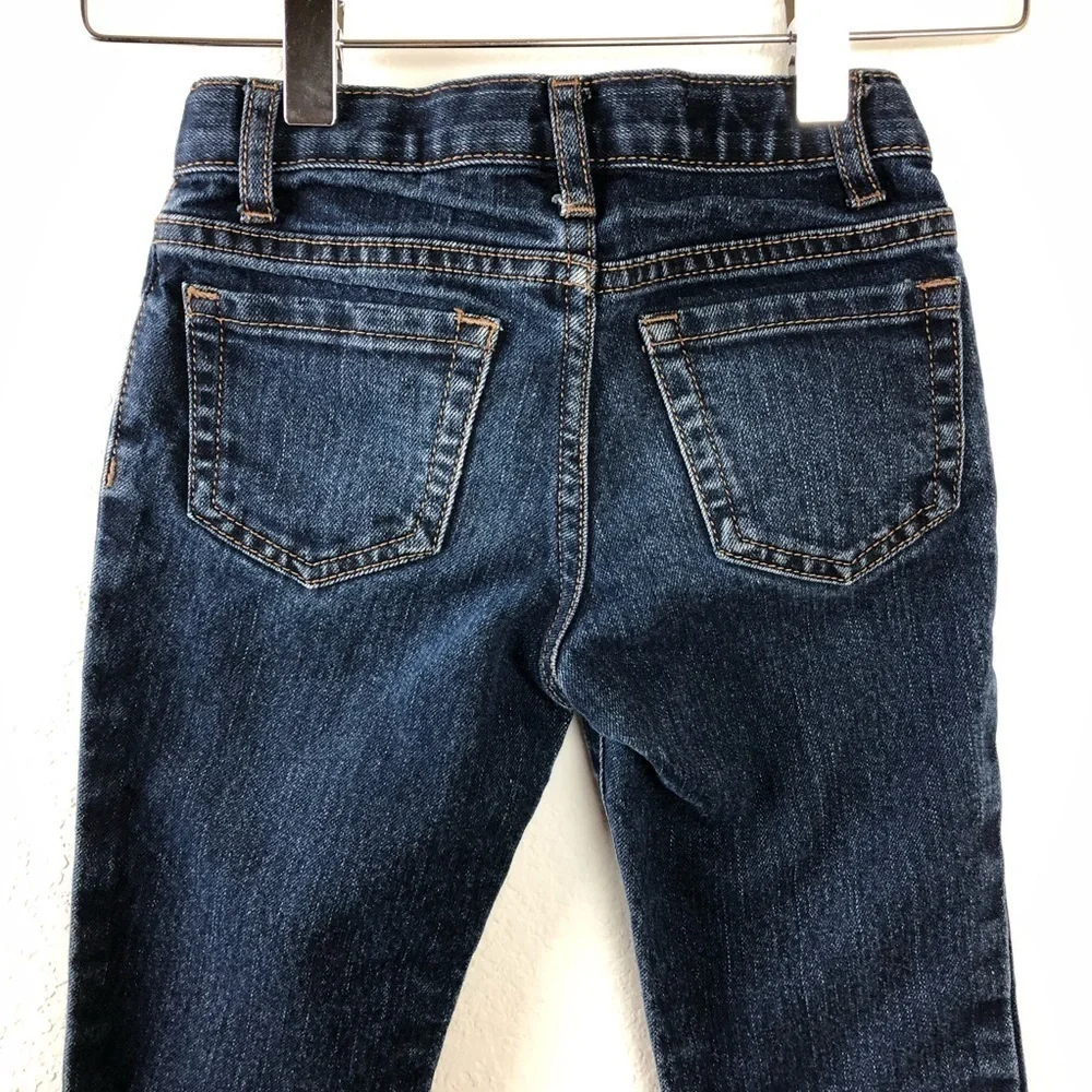 Childrens Place Girls Jeans, Skinny Dark Size 6